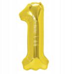 PartyPal Fólia lufi Szám 1 Arany 100cm