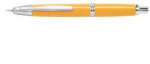 Pilot Stilouri Stilou Capless Rhodium Pilot varf mediu penita aur alb corp galben Stilou Pilot Capless Rhodium galben varf mediu (PFC-1500RRRMY)