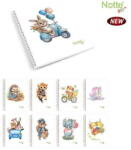 Notte Caiet A4 80 file cu spira BFF Notte diverse modele dictando (ASD40017)