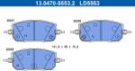 ATE set placute frana, frana disc ATE Ceramic 13.0470-5553.2 (13.0470-5553.2)