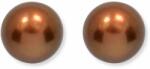 White & Black Igazgyöngy rosegold fülbevaló - 8, 4mm - aranybarna (AU14626)