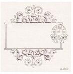 Scrapiniec Karton scrapbook keret óra Park Avenue (2869)