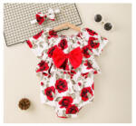 SuperBaby Body cu volanase pentru fetite - Roses