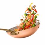 Baralchim Tigaie Wok din Cupru Pur, 31 cm, Maner din Bronz Masiv, AlmaCozinha