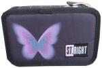 St. Majewski Penar echipat 2 fermoare, Majewski, Gama St. Right, Colectia Pastel Butterfly 2026, PC-04, 19x13x4.5 cm (5903235697029) Penar