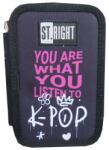 St. Majewski Penar echipat 3 fermoare, Majewski, Gama St. Right, Colectia K-Pop Rhythm 2026, PC-05, 20x13x6 cm (5903235301186) Penar