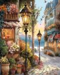 Norimpex - Puzzle Tablou Diamant: Strada Florilor 30x40cm - 1 - 39 piese Puzzle