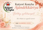  Kutyori online ajándékutalvány (választható értékben)