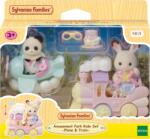EPOCH Set de joaca Sylvanian Families - Parc de distractie cu avion si trenulet (SF5819) Figurina
