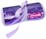 Nice Penar rulabil Girabrilla cu paiete reversibile si set 12 pixuri gel + 6 markere duble Purple (NC19029) Penar