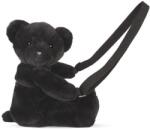 Doudou et Compagnie Geanta crossbody adorabila, Ursulet din plus, 30 cm, Negru (DC4377)