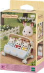 EPOCH Sylvanian Families - Carucior pentru iepurasi tripleti (SF5533) Figurina