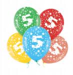 PartyPal 5. Születésnapi Luficsomag színes, 30 cm-es, 5 db-os szett