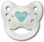 Dentistar Силиконова залъгалка с халка Dentistar - Любов, размер 2 (22291) - baby