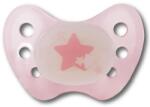 Dentistar Силиконова светеща залъгалка Dentistar - Розова звезда, размер 2 (22293) - baby