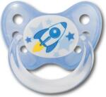 Dentistar Силиконова залъгалка с халка Dentistar - Ракета, размер 2 (22291) - baby