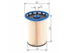 Bosch Filtru Combustibil BOSCH F026402855 (F026402855)