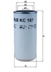 MAHLE Filtru combustibil MAHLE KC187 (KC187)
