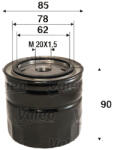 Valeo Filtru ulei VALEO 586089 (586089) - turbochic