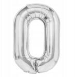 PartyPal Fólia lufi szám 0 ezüst 100cm