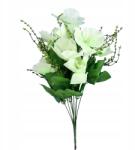 Goliat Mű Orchidea Csokor Fehér 45CM Lakásdekoráció Művirág (OR10-80/Z)