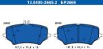ATE set placute frana, frana disc ATE New Original 13.0480-2665.2 (13.0480-2665.2)