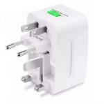 Linomag Adaptor universal priza, Linomag®, Compatibil cu EU/UK/SUA/JP/CH/AUS/TH, Alb (aua)