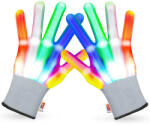 Linomag Manusi LED pentru adulti, Linomag®, 5 culori / 6 moduri de iluminare, Multicolor (mlm)