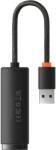Baseus Мрежови адаптер Baseus WKQX000001 USB-A към RJ45 Ethernet 100Mbps черен (WKQX000001_VZ)