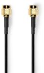 Nedis CSGL02000BK20 SMA кабел, позлатен, 50 Om, екраниран, 2 m (CSGL02000BK20)