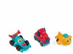 MomKi Set 3 Vehicule Actionate Prin Inertie- Camion Rosu, Masina De (momki899-17er)