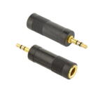 CableXpert Adaptor audio Cableexpert A-6.35F-3.5M de la 6, 35 mm mama la 3, 5 mm mascul, Negru (A-6.35F-3.5M)