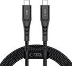 Tech-Protect ub11t ultraboost type-c cable pd 100w / qc3.0 200cm black (5906302390724)