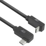 ACT Кабел USB-C - USB-C, 10Gbps, 60W, 1 m, конектори 90° left/right, up/down angled (AC7481)