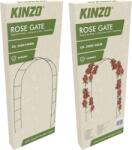 Kinzo Garden Rózsafuttató kapu 140x240cm fém 1677gr 0, 3mm falvastagcságú csőből