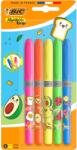 BIC Kawaii Special Edition kiemelő, közepesen ferde hegyű, neon színek, 5 db-os bliszteres csomagolás
