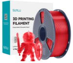 Sunlu Filament 3D Sunlu PLA+ 1.23g/cmp Rosu Transparent (PLA+ TR)