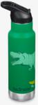 Klean Kanteen Insulated Kid Classic Narrow 12oz (w/Flip Seal Sport Cap) gyerek termosz zöld/fekete