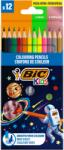 BIC Evolution Smooth Cosmo Edition fa színes ceruzák, P/12