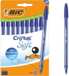 BIC Cristal Soft golyóstoll, 1, 2 mm-es hegy, kék, 10 db-os kiszerelés