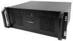 Lanberg WF03-5304-10B 19" 4U SZÉL: 540mm MÉLY: 350mm MAG: 281mm lapraszerelt üvegajtós fekete fali rack szekrény (WF03-5304-10B)