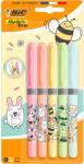 BIC Kawaii Special Edition kiemelő, közepesen ferde hegyű, pasztell színek, 5 db-os blisztercsomag