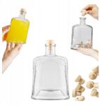 Bimberek 500 ml-es üveg gomba alakú kupakkal, 18, 5x13, 5 cm, ideális alkoholos italokhoz (ZES000232)