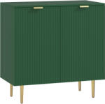 HOMCOM Bufet pentru bucătărie mobilier de depozitare cu 2 uși poliță reglabilă picioare metalice ridicate 80 x 40 x 80 cm verde măsliniu | Aosom Romania (83A-188V81GN) Bufet