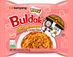 Samyang Buldak Chicken Ramen Rose Flavor csípős csirkeízű instant tészta 140g