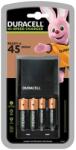 DURACELL CEF27 akkutöltő LED jelzéssel 4xAA/AAA + 2db AAA 750mAh + AA 1300mAh (CEF27)