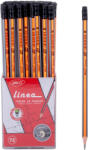Daco Creion negru cu radiera Linea HB DACO - Set 72 (CG102-72)