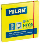 Milan Bloc notes adeziv 76x76 mm Galben neon MILAN (Post-it) - Set 10 (85434)