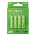 GP Batteries ReCyko ceruza akku (AA) 2600mAh 4db GPRCK260AA574C4 (GPRCK260AA574C4)