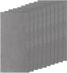  10 darabos Teno® dekoratív kültéri csempe készlet, cementmintás, tartós, vízálló, tűzálló, 7, 2 m2, 120 x 60 cm, klasszikus szürke